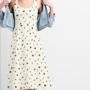 Gap White Fit and Flare Dress